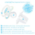 Set 3-Pack LittleForBig Bigshield Generation-II Adult Sized Printed Pacifier Baby Parade Pattern