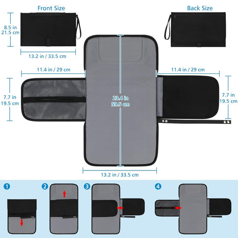 Waterproof Portable Diaper Changing Pad - Ideal for Travel