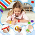 DOSEVENTOY 14Pcs Quiet Fidget Toys for Kids,Silicone SensoryToys,Worry Stones for Anxiety,Fidgets for Classroom,Easter