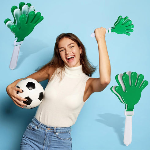 6 7.5 Inch Syhood Pcs Hand Clappers Noise Makers Party Favors Plastic Clapper Sporting Events Cheers for Football