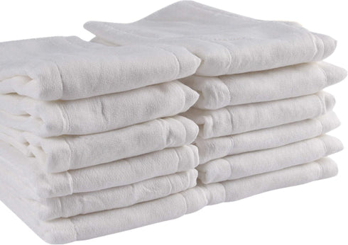Prefold Cloth Diapers, Fasoar 3 Ply Baby Washable Cotton Diapers Covers for