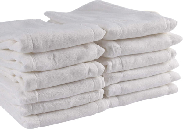 Prefold Cloth Diapers, Fasoar 3 Ply Baby Washable Cotton Diapers Covers for