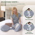 6inch Chilling Home Memory Foam Pregnancy Pillow for Sleeping, Cooling Maternity Pillow for Pregnant Women, Travel