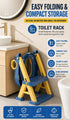 Gorocking Kids Potty Training Toilet Seat with Step Stool Ladder, Bear Design, Adjustable Height, Non-Slip Steps, Soft