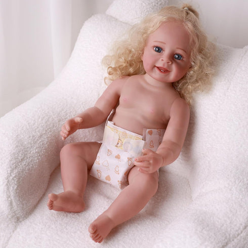 15 Set 17-24 Inch BABESIDE Pcs Reborn Baby Doll Accessories Diapers for Dolls Realistic Baby Doll Underwear with Cute