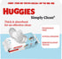 1 Pack (64 Packaging Huggies Simply Clean Unscented Baby Diaper Wipes, Flip-Top Wipes Total), May Vary