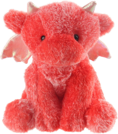 Apricot Lamb Toys Red Plush Dragon Dinosaur Stuffed Animal, 8 Inches, Soft Cuddly