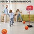 40Pcs 5" Mini Basketball Balls Bulk, Small Basketball Set with Pump for Indoor/Outdoor Games & Party Favors