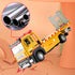 BDTCTK Friction Powered Flatbed Truck Toy with Lights and Sounds, Push and Go Construction Toy Tow Truck Great Gift