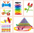 WOOD CITY 1000 Piece Dominoes Set for Kids, Colorful Tiles for Building, Stacking, Racing, with Extra 20 Blocks and