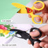 3 Pcs Toddler Safety Scissors for Kids, Plastic 4.7" Preschool Training Blunt Tip Art Craft Scissors