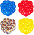 Red Yellow and Blue Latex Balloons with Confetti for Paw Party Decorations, Carnival Circus Birthday Party (80 Packs)