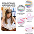 Headbands for Girls, 12Pcs Thin Hair Bands for Kids, Floral Cloth Fabric Covered Headbands for Birthday Party