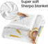 Novusopt Personalized Baby Blankets for Boys Girls Lion Baby Blanket Soft Plush Sherpa Blanket with Name Receiving