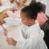 mushie Flatware Fork and Spoon Set for Kids, Made in Denmark, Blush Color