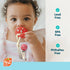 Set 2 Pack 0M+, 2 Pack RaZbaby Chompy Silicone Pacifier Holder Clip Textured, Soft & Flexible Binky Clips