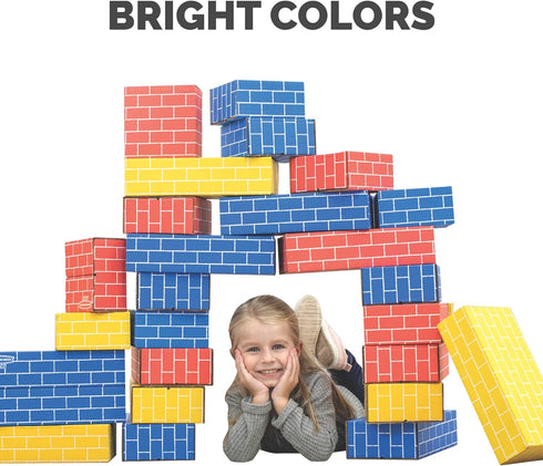 Bankers Box at Play Cardboard Building Blocks - 40 Pack (1230801)
