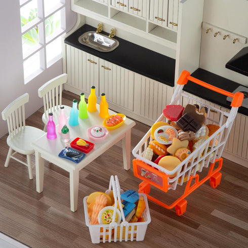 150Pcs Miniature Food Drinks Bottle Toys Mixed for Dollhouse Kitchen Accessories, Fake Resin Play Tableware 1/12 Micro