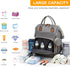 3 1 Backpack Pack Diaper Bag with Changing Station, Waterproof in Baby Diaper with Foldable Changing Pad, Large Travel