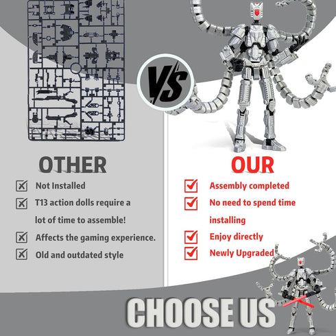 Aesinos T13 3D T13 13 d13 5.5inch) Assembly Completed Action Figure Printed Multi-Jointed Movable Nova Robot