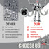 Aesinos T13 3D T13 13 d13 5.5inch) Assembly Completed Action Figure Printed Multi-Jointed Movable Nova Robot