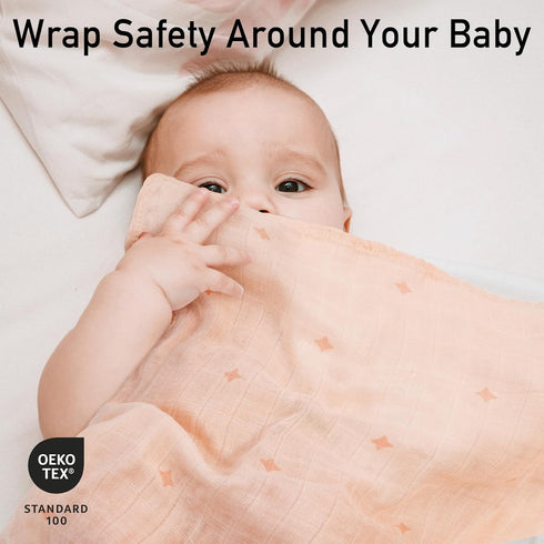 3 Pack GLLQUEN BABY Receiving Blanket Boy Cotton Muslin Swaddle Blankets Girl Newborn Squares Breathable & Soft Thin