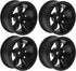 4Pack HIRCQOO RC Plastic Wheel Rims, 12mm Hex Hub OD 52mm Compatible with 1/10 On-Road Racing Touring Drift Car