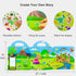Reusable Sticker Books for Kids, Travel Dinosaur Sticker Books for 3-5 Year Olds, Educational Gifts for Boys & Girls