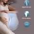 NOENNULL W Shaped Pillow for Women Cotton Adjustable Belly Support Maternity Wedge Pillow for Side Sleepers (Blue)