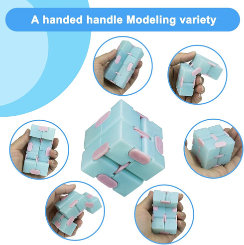 Infinity Cube Fidget Toy, Stress Relieving Game for Kids and Adults, Cute Mini Unique Gadget for Anxiety Relief