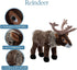 12 inches The Petting Zoo Reindeer Stuffed Animal Plushie, Gifts for Kids, Wild Onez Zoo Animals, Zoologee Reindeer