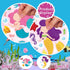 24 Sheets Mermaid Stickers, Make Your Own Mermaid Stickers for Kids Party Favors and Classroom Rewards