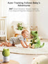 Outinput 2K 4MP 360 2-Way Baby Monitor with Camera and Audio, Indoor Security Camera for Home, PTZ, AI Crying & Feeding