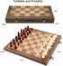 Set 12'' Sets Magnetic Wooden Chess for Adults Kids Chess Board with Handmade Pieces, Folding Portable Travel Unique