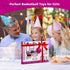 VATOS Basketball Hoop for Girls, Indoor Pink Basketball Hoop with Electronic Scoreboard & Remote Controller