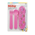 Set Nuby Toddler Utensils with Travel Case - Self-Feeding Fork & Spoon for Kids - Easy-to-Hold Training Utensils