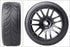 HobbyPark Glued 1/10 On-Road RC Touring Tires and Wheels Set for 1/18 Traxxas Latrax Teton (4-Pack, Color A)