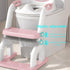 WAAYAA 2 1 in Potty Training Seat with Ladder for Toddler, Upgraded Adjustable Height Potty Training Toilet Splash