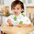 WELLDAY Set 1, 22 11 Inch Muslin Baby Burp Cloths of Soft Absorbent Cute Frog Muslin Washcloths, Bibs, Face Towel
