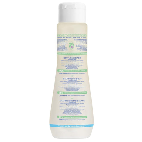 Mustela Baby Gentle Shampoo with Natural Avocado - Hair Care for Kids of all Ages & Hair Types - Tear-Free & Biodegradable Formula - Various Sizes - 1 or 2-Pack