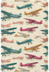 Pigsaly Crib Sheets Airplane Retro Planes Baby Sheet for Standard Crib Mattress Boys