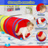 PigPigPen Kids Tunnel for Toddlers, Pop Up Play Tunnel Tent for Babies and Dogs, Indoor & Outdoor Playset (Classic 2