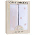 Elys & Co. Crib Sheets Baby Girl Fitted Crib Mattress Sheet Set,