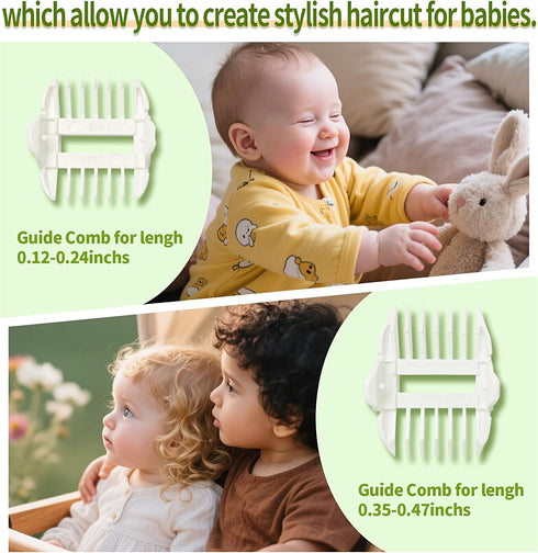 Trimmer, Baby Hair Clippers with Vacuum, Ultra Quiet Kids Hair Cordless Electric Haircut Kit for Autism, Infant