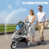 Universal Stroller Rain Cover, Waterproof Windproof Protection, Baby Travel Weather Shield from Dust Snow, Clear