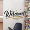 Woodland Arts Welcome Home Stars Wall Door Decals - 22 x 15 Inches, Brown and Black, Removable Stickers for Home