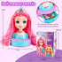 Kryonixty 4-in-1 Kids-9Inch,41pcs 3-8 Doll Head for Hair Styling Hair Salon Toys Makeup Kit Princess Accessories