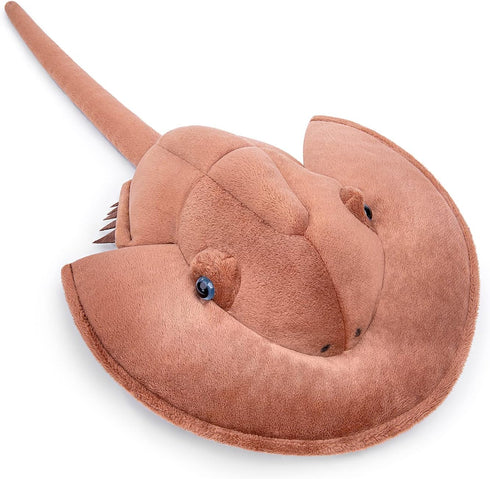ZHONGXIN MADE Simulation Tri-Spine Horseshoe Crab Stuffed Plush Toy- Real Life Lifelike Sea Limulus