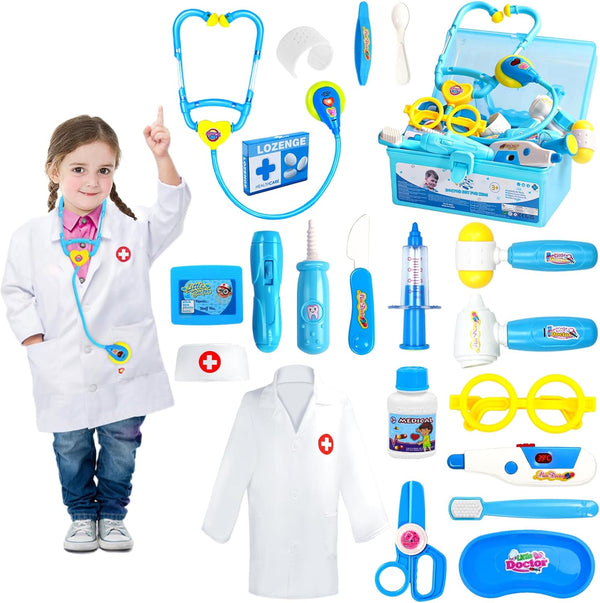 Fajiabao Doctor Kit for Toddlers 3-5 Dress Up Toys for 2 3
