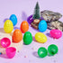 3.15" 50 JOYIN Easter Eggs, Fillable Plastic Eggs Empty Colorful Bright Eggshells with Hinge for Easter Hunt, Filling
